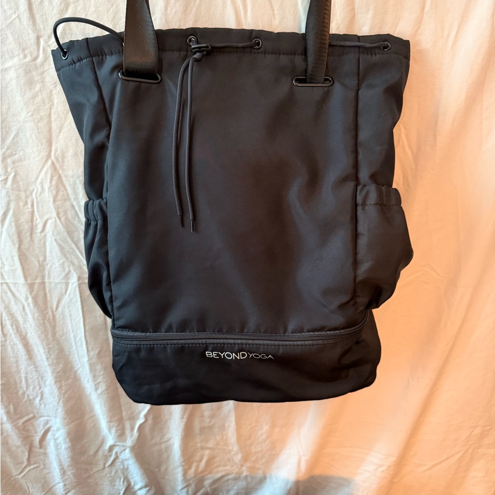 Beyond Yoga Black Backpack Tote